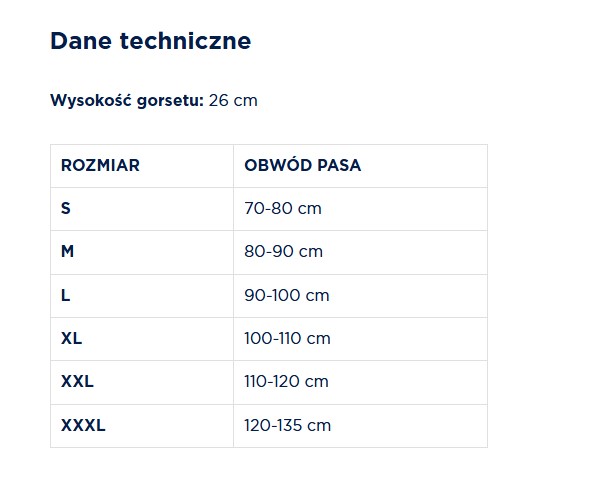 Corset de stabilizare și imobilizare cu curele de tensionare L - model TGO-R SLK 702